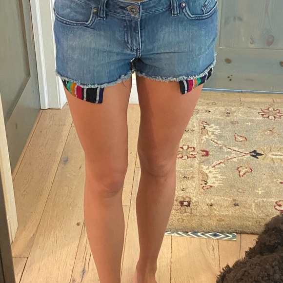 vintage volcom jean shorts - Picture 2 of 4